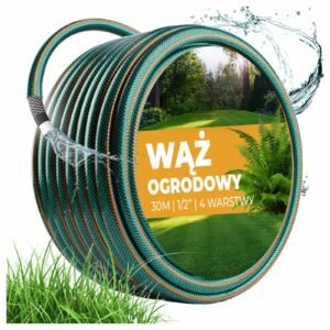 Wąż ogrodowy 1/2” – trwały, elastyczny i odporny na warunki pogodowe - 30 M