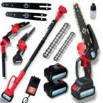 Piła akumulatorowa na wysięgniku  ProVolt 48V PV-1001 teleskopowa 2m, bezszczotkowa, 2 akumulatory, 2 prowadnice 6” i 8” + automatyczne smarowanie