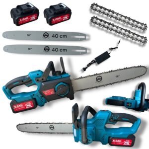 Piła łańcuchowa akumulatorowa MEISTER MS-772 96VF 2x Akumulator 6.0Ah 2x Łańcuch 16" 2x Prowadnica + Ładowarka