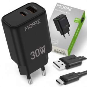 Ładowarka GaN 30W M301 – szybkie i bezpieczne ładowanie USB-C i USB-A