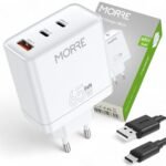 Ładowarka GaN 65W M303 – szybkie ładowanie USB-C i USB-A, 3 porty