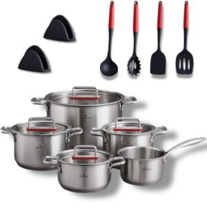 Zestaw garnków stalowych Zwillentoff ZT-33251 – 15 elementów