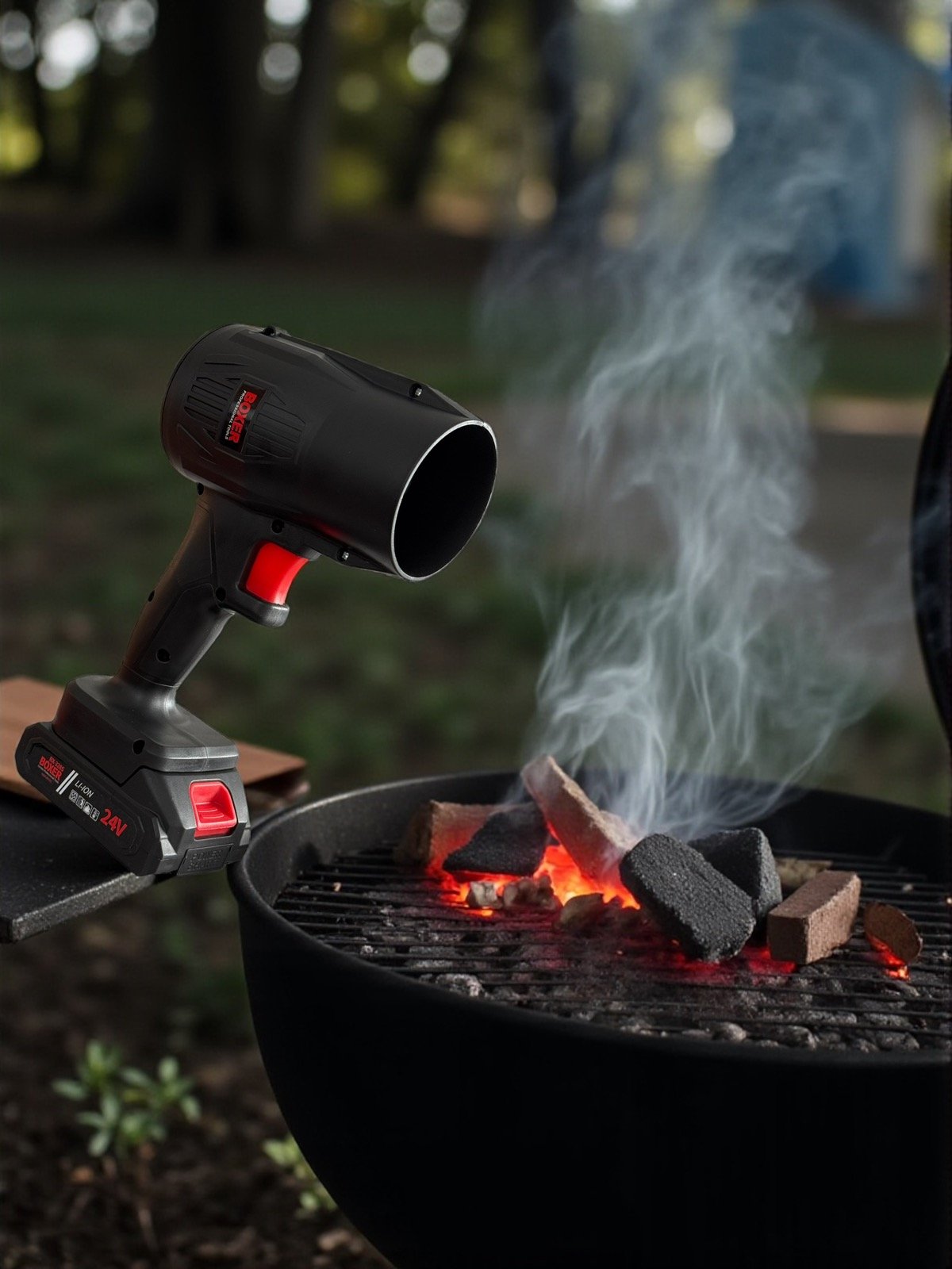 Dmuchawa akumulatorowa Boxer BX-3285 24V 35000PA + 2 aku - obrazek 3