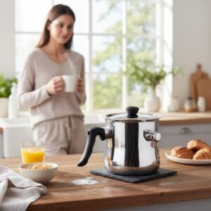 Garnek do mleka z gwizdkiem ZILNER ZL-8702 1,6 l / ZL-8703 2,0 l stal nierdzewna indukcja - ZL-8703 2L