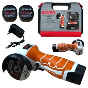 Szlifierka akumulatorowa BOXER BX-3293 18V 7000RPM | Mini szlifierka kątowa z tarczą 76 mm + walizka