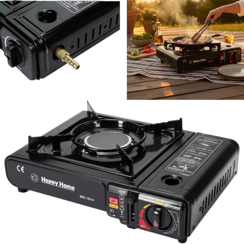 Kuchenka Turystyczna Gazowa Ceramiczna 2w1 z Walizką